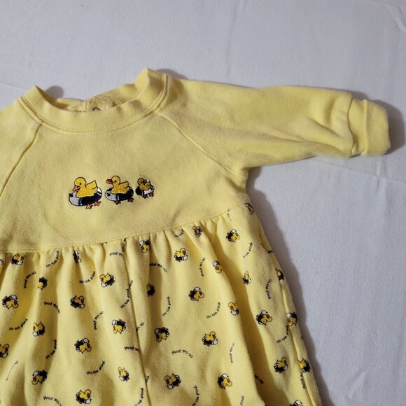 Gymboree Vintage On The Pond Used 0-3 Month Romper Duck. - Picture 3 of 3